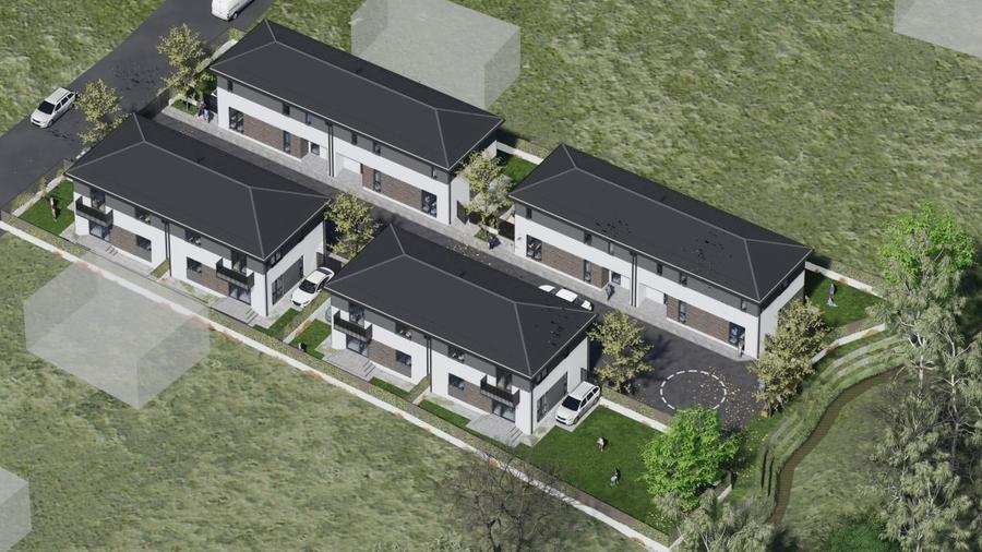 Ansamblu de case de vanzare Floresti zona Tauti finalizat
