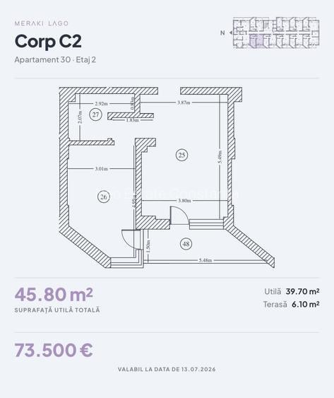Apartament 2 camere | Complex cu pisicină & Spa | TVA inclus - 8