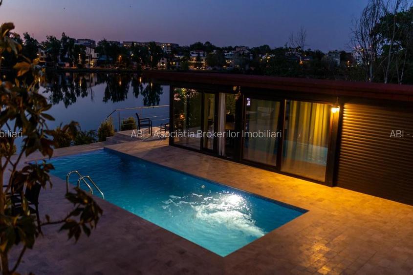 Baneasa lake House 340sqm, swimming pool, lake side deck - 4