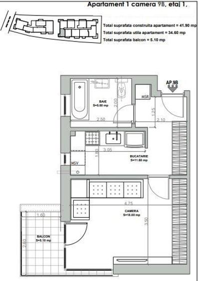 Dezvoltator, garsoniera, et.1 - Iancului/ Metrou Comision 0% !
