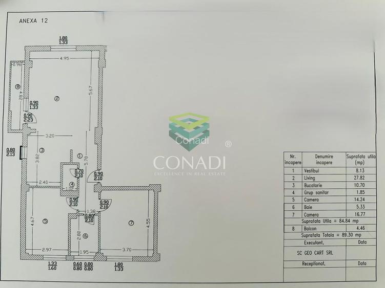Apartament 3 camere – 90 mp –  Băneasa - 19