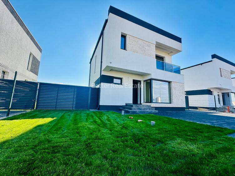Casă modernă de vânzare individuală | 4 camere | Ansamblu -teren 476 mp | Asfalt - 4