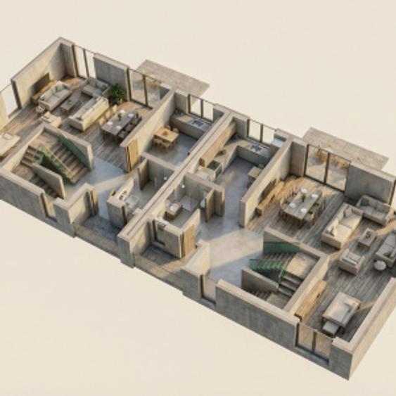 DUPLEX 4 CAMERE, 118 mp | Zona TAUTI | Floresti |