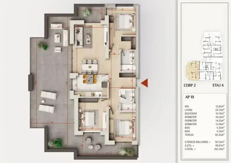 Metrou N. Teclu | Apartament 4 Camere cu Terasa | Izolatie Fonica