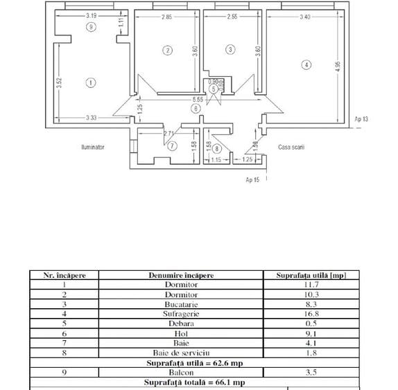 Apartament VS22 66mp