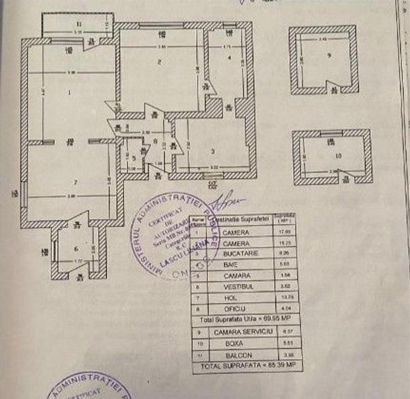 Apartament 3 camere - semidecomandat-zona Bulevardul Grivita