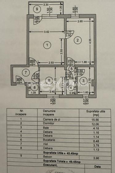 Apartament 2 Camere | Confort 1 | Etaj 1 - 7