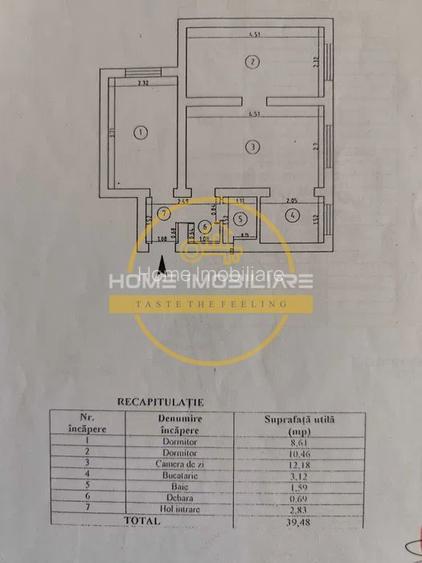 Zona Tatarasi/ Apartament 3 camere/ Fara Risc Seismic