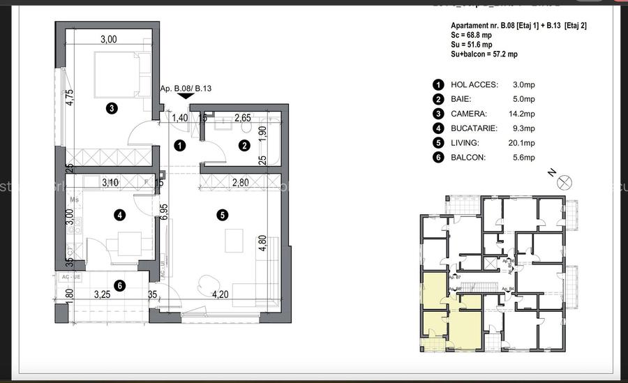 Apartment bloc nou cu lift si loc de parcare inclus - 2