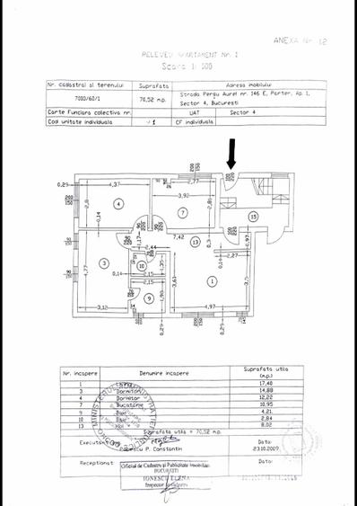 Apartament 3 camere semimobilat, in Ansamblu Rezidențial Aurel Persu