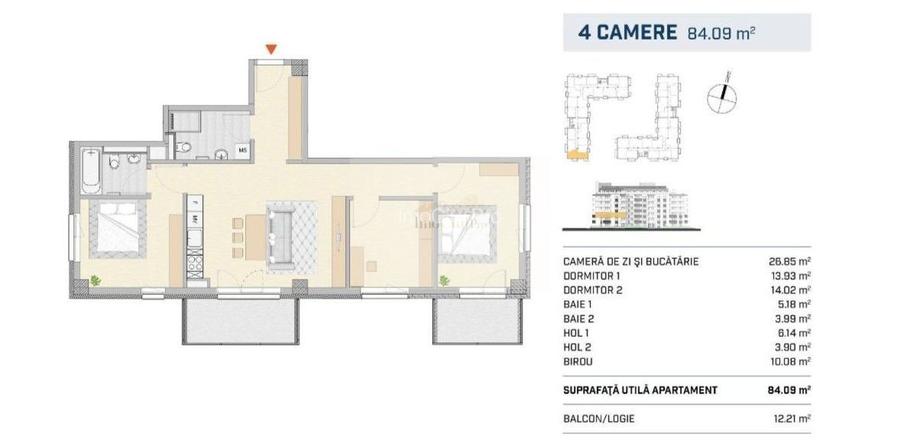 Locuinta ideala pentru familie apartament 4 camere zona Semicentrala - 16