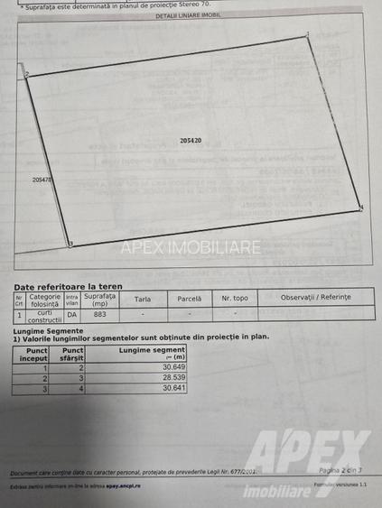 Teren imprejmuit 883 m | COMISION 0% | Drumul Taberei - Valea Furcii - 8