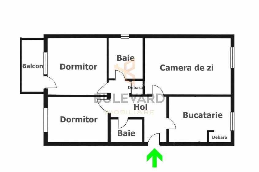 Apartament 3 camere zona Piata Cipariu! Renovat! - 1