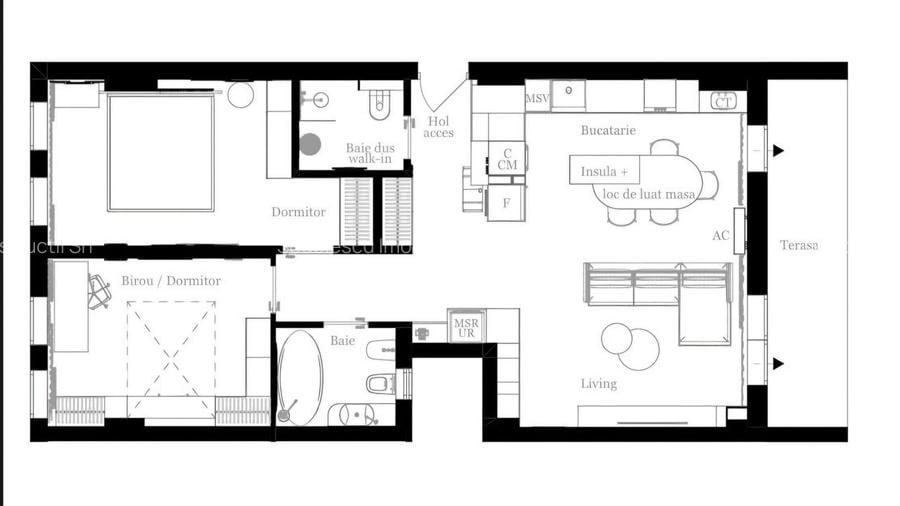 Apartament cu 3 camere finisat premium, parcare subterană - 3