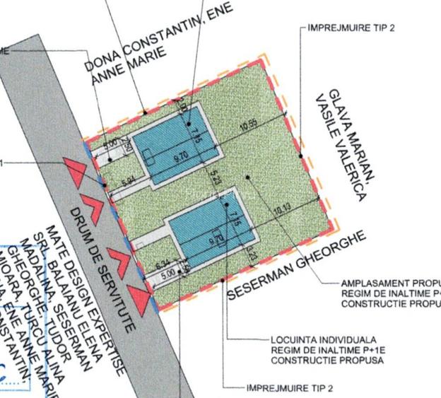 Teren cu autorizatie de construire pentru 2 locuinte individuale  - 3