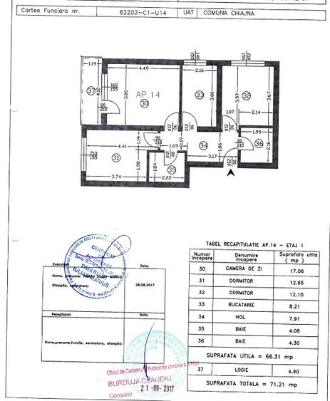 Apartament 3 camere, 2 băi+loc de parcare, str Rezervelor nr 5 - 10