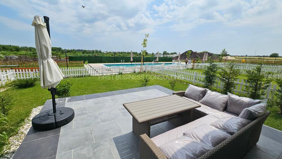 VILE P+M, 5 camere+Teren 300 mp.zona Otopeni, COMPLEX CU PISCINA-COMISION 0% - 31