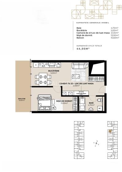 Apartament 2 camere, zona Garii, imobil de lux cu Mall - 3