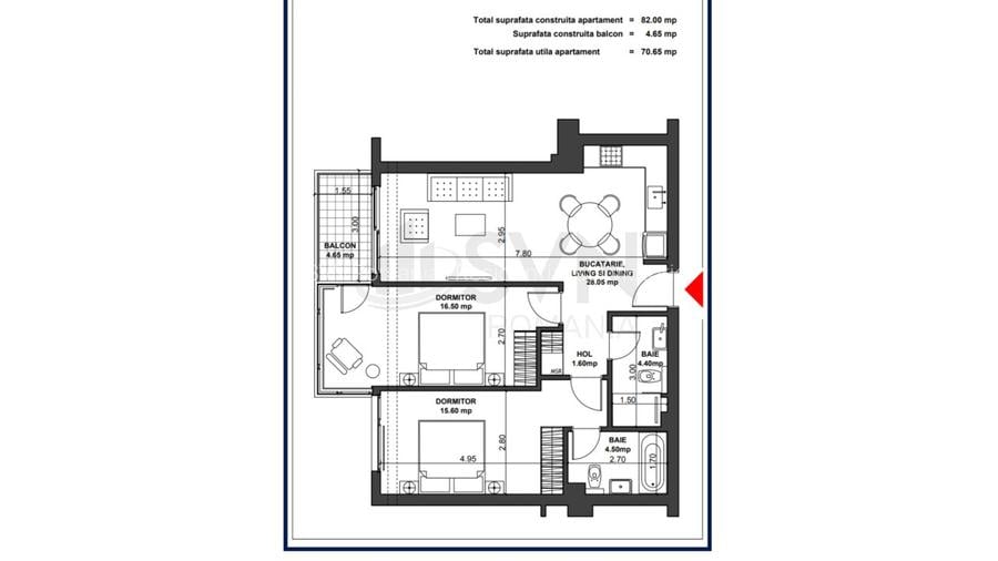 REA1026238 Apartamente 3 camere Aviatiei - 2
