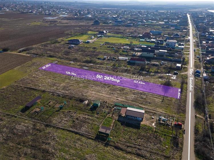 PERIS,TEREN INTRAVILAN 2475 MP,DESCHIDERE 18 M,UTILITATI,ASFALT - 3