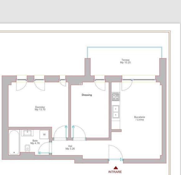 Apartament cu 2 camere decomandat, loc parcare, Future Residence-Giroc - 13