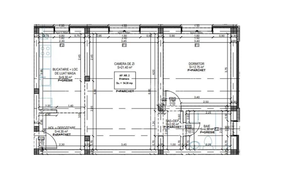 Apartament intabulat 2 camere decomandate si loc parcare in Talmaciu - 2