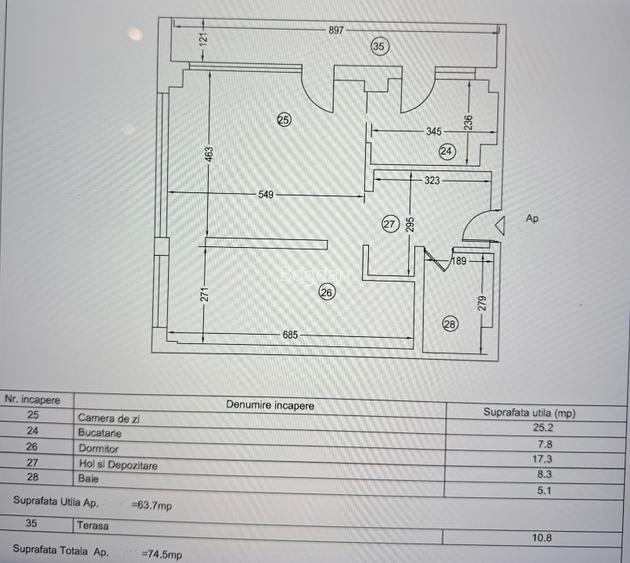 Apartament 2 camere zona Dacia - 4