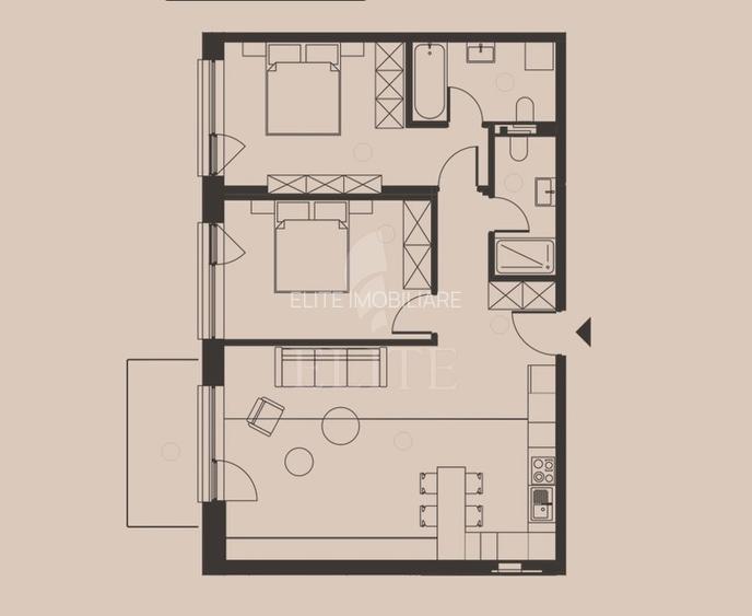 Apartament 3 camere în zona PIATA MIHAI VITEAZUL - 3