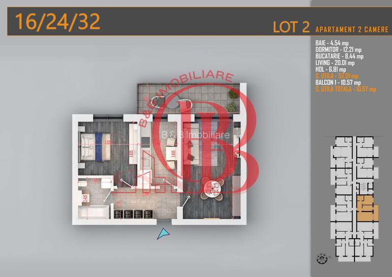 Apartament Decomandat 2 camere - Th. Pallady Metrou N. Teclu - 1