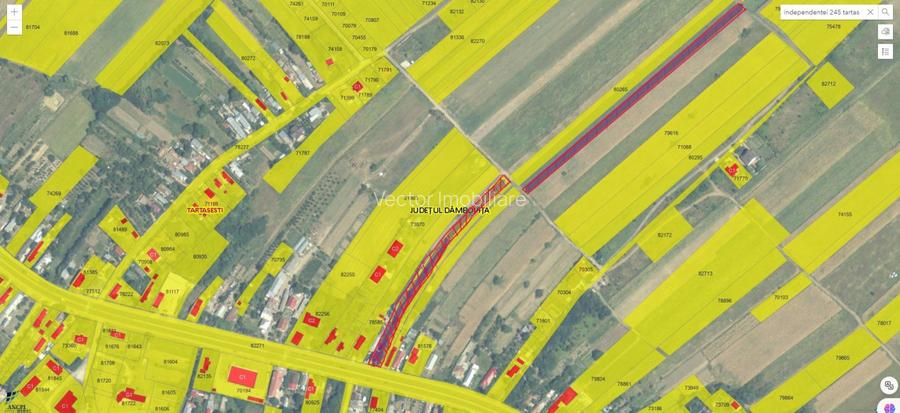 Tartasesti,str. Principala, 3040 mp teren, P+1, casa 1998, deschidere 12 m - 15