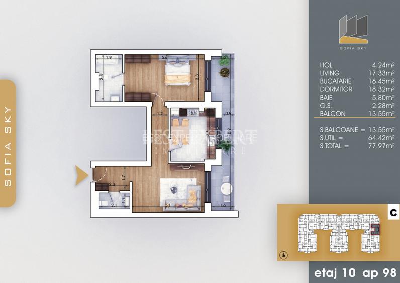 2 Camere Suprafata Generoasa Ideal Investitie - 2