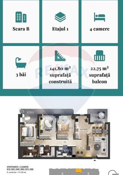 Apartament 4 camere de vanzare MyPlace North Pipera - 1