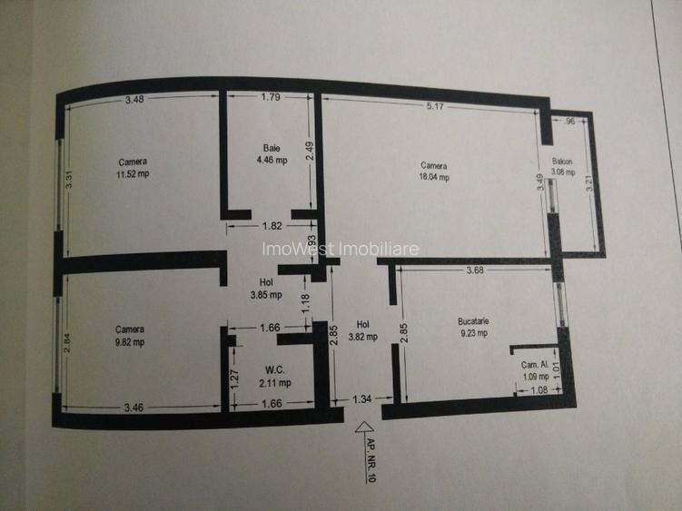 Aradului | 3 Camere | Decomandat | Bloc Izolat - 1