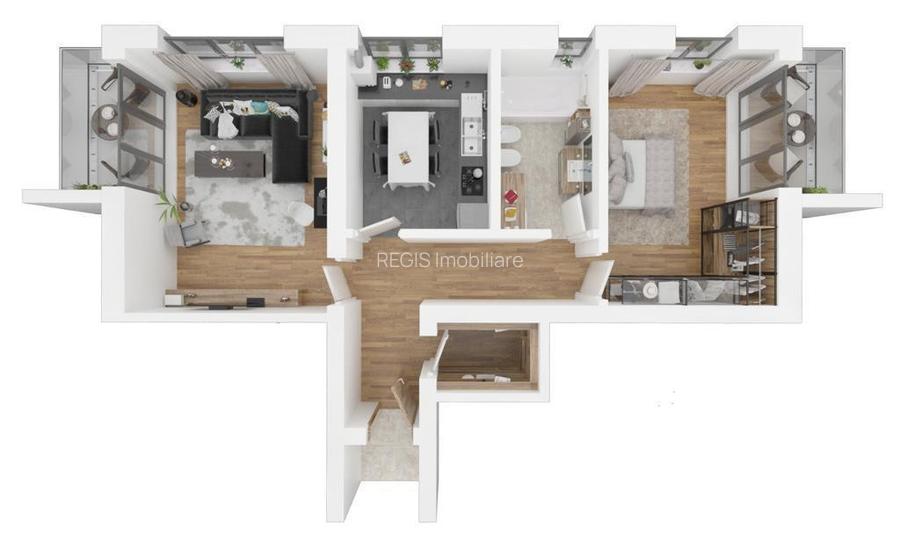 Apartament modern I 2 camere I complexul rezidential Paradis - 7