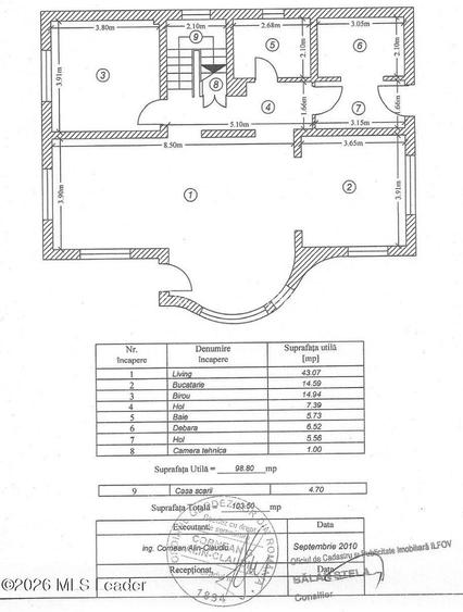Casă individuală - 860 mp teren, 4 dormitoare si birou - 17