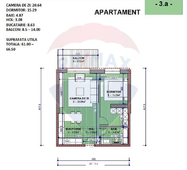 Apartament Premium cu 2 Camere cu terasa - 6