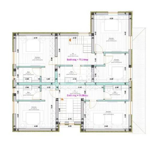 DUPLEX DE VANZARE cu suprafata foarte generoasa in Giarmata Mare - 4