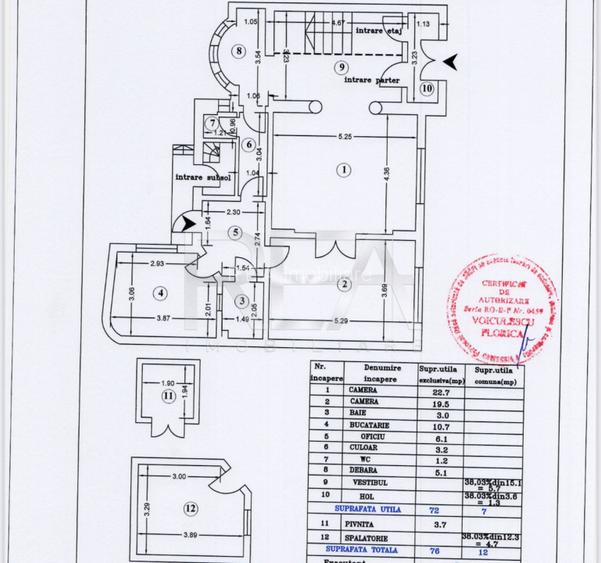 3 Camere | Piata Victoriei |  Parter in vila interbelica - 9