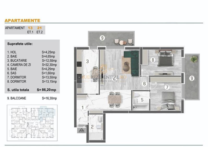 Apartament spatios cu 3 camere,zona Eroii Revolutiei, Parc Tineretului - 1