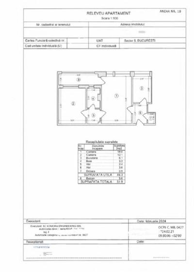 2 camere, renovat complet 2025, certificat energetic clasa A, utilat, Militari L - 16