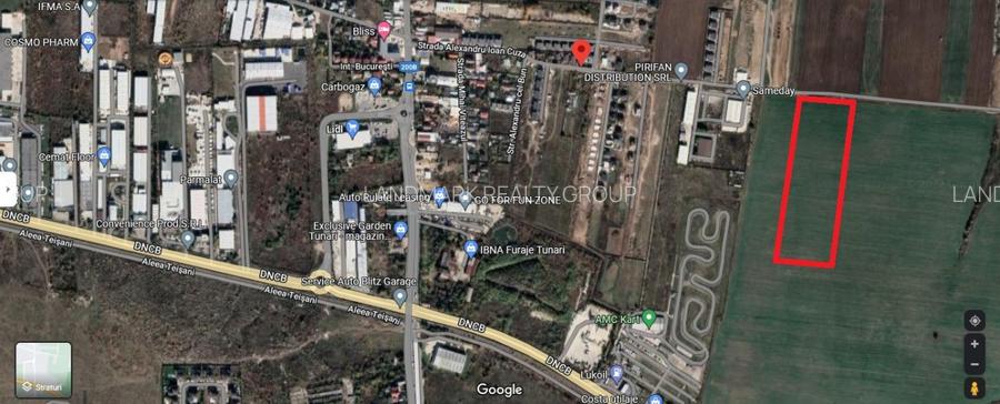 Teren TUNARI - 19.000 mp - Deschidere 42 ml - 2