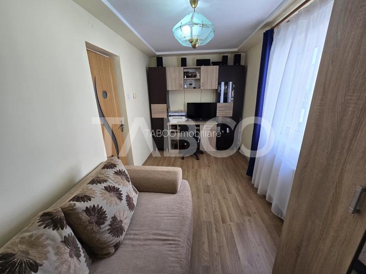 Apartament 2 camere de vanzare etajul 1 mobilat utilat Tiglari Sibiu - 5