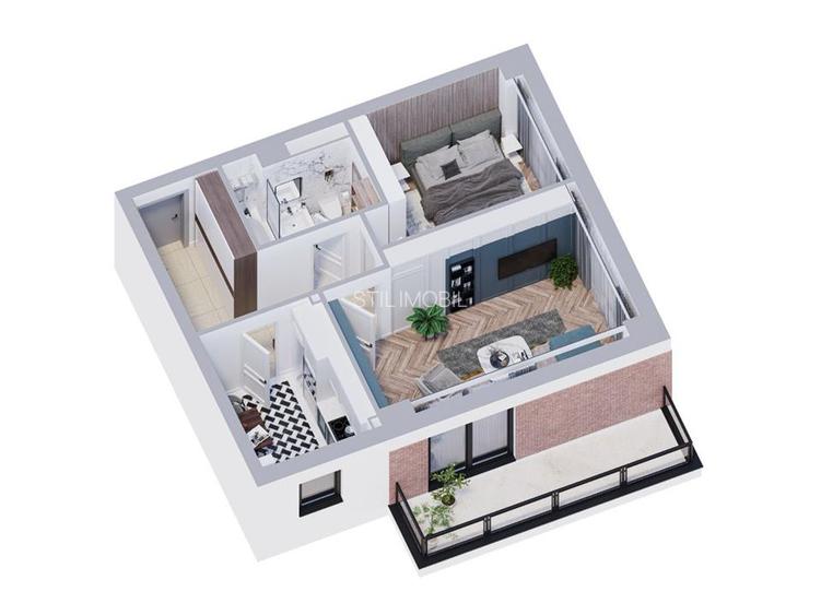 Apartament modern 2 camere, 55.44 mp COMISION 0% - 12