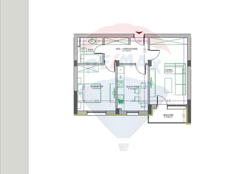 NOU! Apartament 2 camere cu boxa și parcare subterană - 1