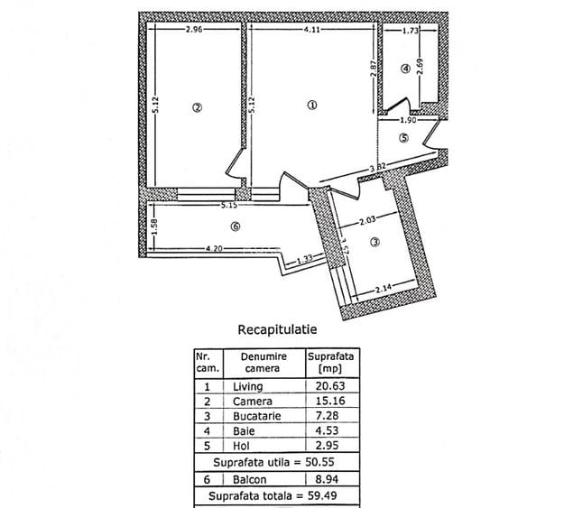 DIRECT PROPRIETAR – Apartament 2 camere 500m (5 minute) METROU PĂCII | Bloc 2020 - 6
