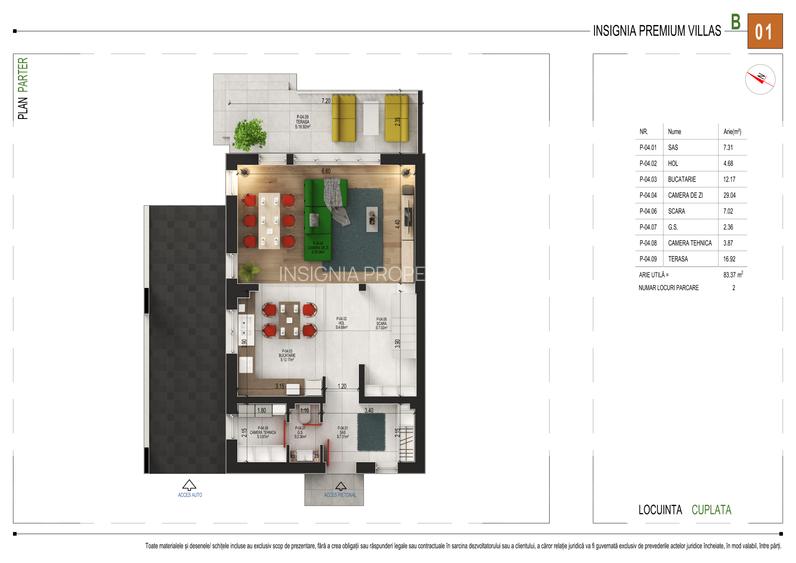 Vila de tip Duplex I P+2 E I 6 camere I Pompe de caldura-Panouri fotovoltaice - 1