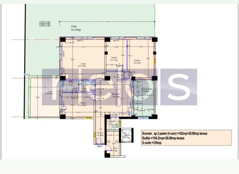 APARTAMENT 4 CAMERE | SISESTI-VATRA NOUA |  154 MP UTILI + 150MP TERASA + CURTE - 11