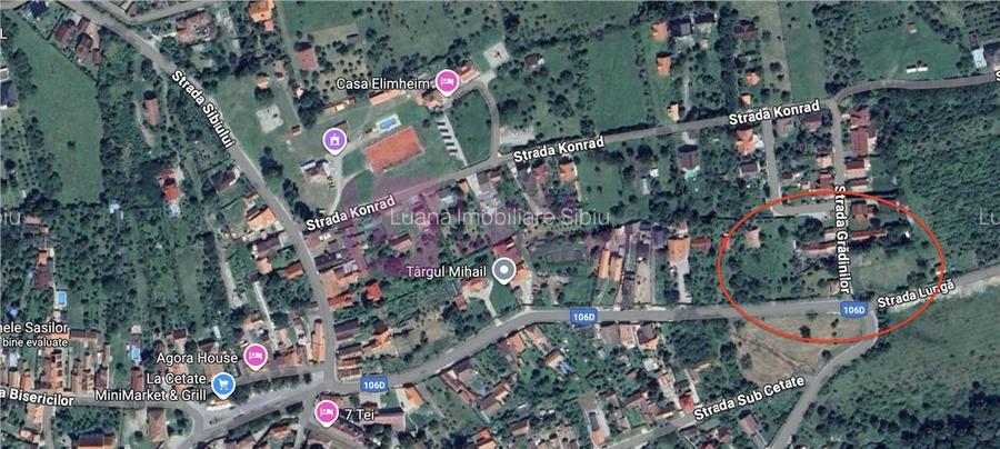 Teren intravilan 507 mp | PUZ | utilitati | front dublu | Cisnadioara - 4