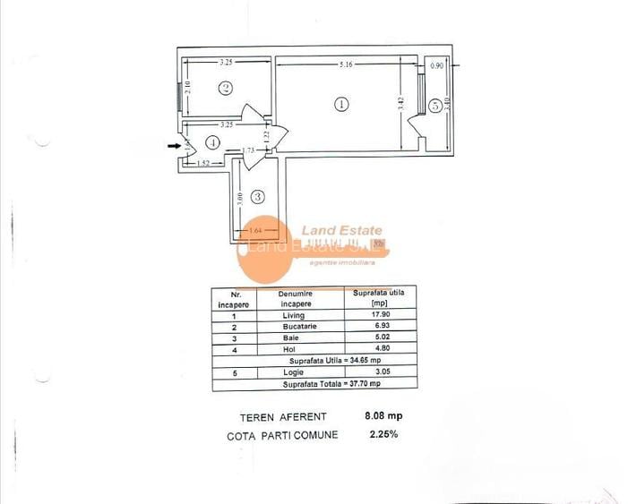 Garsonieră decomandată Gorjului – 10 min centrală proprie - 1
