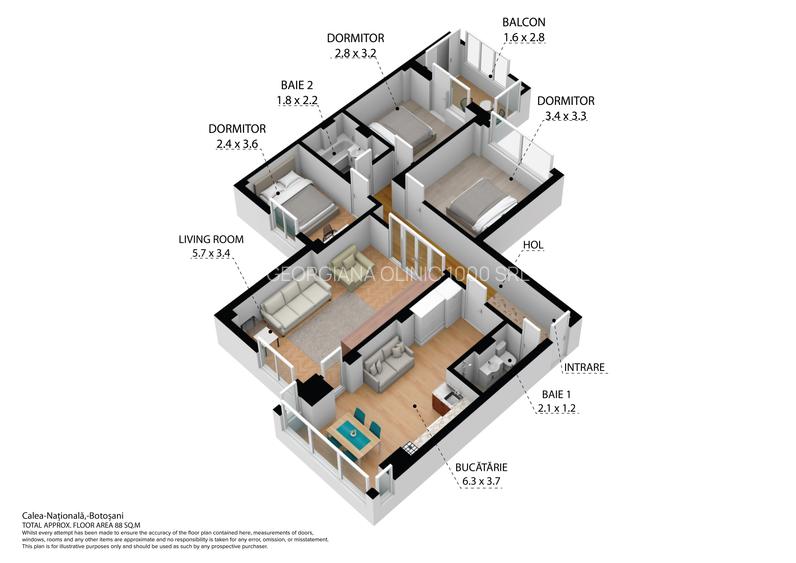 Apartament cu 4 camere, ocazie RARA, Zona Centrala, bine pozitionat si prezentat - 2